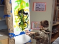 This painting wants to jump of the easel as it comes to life!